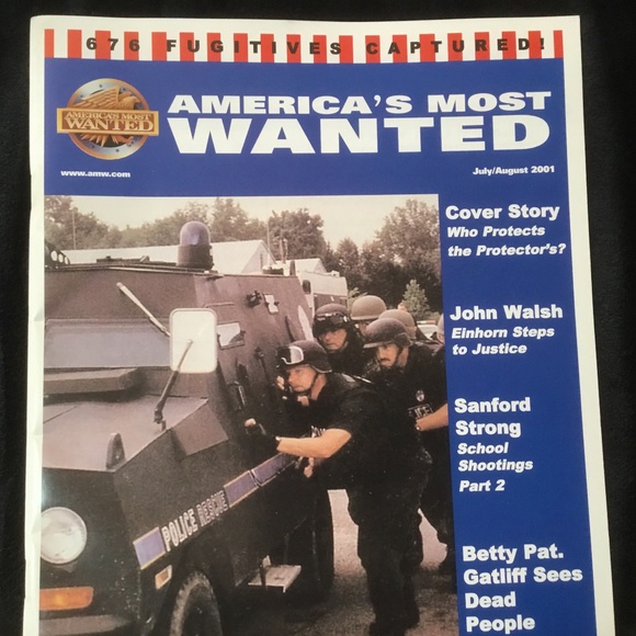 America’s Most Wanted  Magazine July/August 2001:John Walsh - Picture 2 of 8